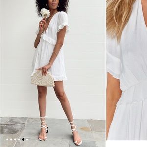 SMYM Virginia Dress - White Speckle Dots